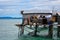 Simple stilt house at Mabul Island