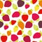 Simple strawberry seamless pattern for background,