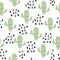 Simple stripe cactus repeat pattern design