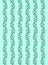 Simple striped botanical pattern of colorful tulips on a light blue background