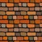 Simple style seamless cute cartoon brick wall texture