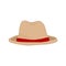 Simple Stylish Tourist Hat Fashion Style Item Illustration Design