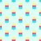 Simple Summer repeat pattern design whit ice cream elements