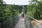 Simple suspension bridge Geierlay in Moersdorf at Hunsrueck mountains