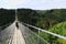 Simple suspension bridge Geierlay in Moersdorf at Hunsrueck mountains