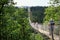 Simple suspension bridge Geierlay in Moersdorf at Hunsrueck mountains