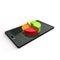 Simple tablet PC with 3d pie diagram chart on screen