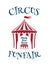 Simple template for circus, funfair poster