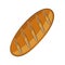 Simple things cartoon vector illustration: bread