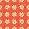 Simple Tickseed Flower Vector Background Pattern