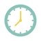 Simple Time Icon on white Background. Vector Illustration