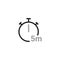 Simple of Timers Related Icons. Five minute timer icon. Vector illustration