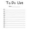 Simple to do list planner for daily or today plan.