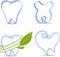 Simple tooth illustrations