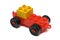 A simple toy construction set of a car with towing gears