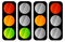 Simple traffic light / traffic lamp icon set