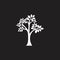 Simple tree symbol decoration vector