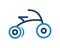 Simple Tricycle or Bike with Three Wheels Symbol