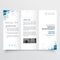 Simple trifold business brochure template design