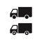 Simple truck silhouette, Delivery icon