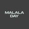 Simple Typography of Malala Day. Happy Birthday Malala. Malala Day Concept.