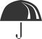 Simple Umbrella Object Icon Shape