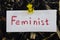 A simple and understandable inscription, feminist