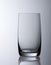 Simple understated empty water glass
