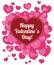 Simple Valentine`s Day vector card