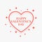 Simple valentines day sparkling greeting design