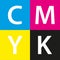 Simple vector cmyk color sample