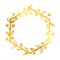 Simple vector hand draw sketch gold, golden hexagon floral border