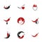 Simple vector icons. Flat illustration on a theme Chili pepper