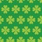 Simple vector illustration with ability to change. Luck clover pattern