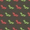 Simple vector illustration with ability to change. Pattern with festive dragons