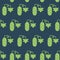 Simple vector illustration with ability to change. Pattern with fresh cucumbers