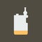 Simple vector illustration with ability to change. Silhouette icon electronic cigarette