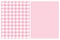 Simple Vector Pattern with Pink and White Houndstooth and Grid.