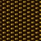 Simple vector pixel art seamless pattern of cartoon golden inscription lettering NFT or non-fungible token