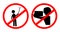 Simple Vector Prohibited Sign, No Selfie, selfi  or Self Portrait