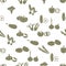 Simple vegetables icons seamless white pattern