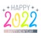 Simple Vibrant and Colorful Happy new year 2022