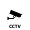 Simple video surveillance icon. CCTV camera.
