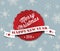 Simple vintage retro vector Christmas card 2014