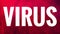 Simple Virus Eye-catching Red Banner