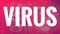 Simple Virus Eye-catching Red Banner