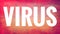 Simple Virus Eye-catching Red Banner