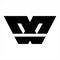 Simple W, WX geometric initials logo