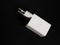 Simple white fast charging adapter charger