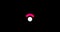 Simple Wi-fi icon animated on black background. Loop animation of Wi-Fi icon. Wireless internet access symbol